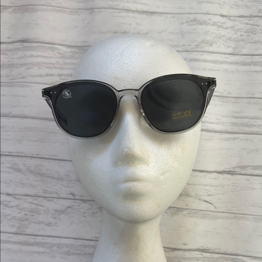 NWT WHITE CLAW Classic Black Sunglasses - UV Protection W/ Neck Attachment